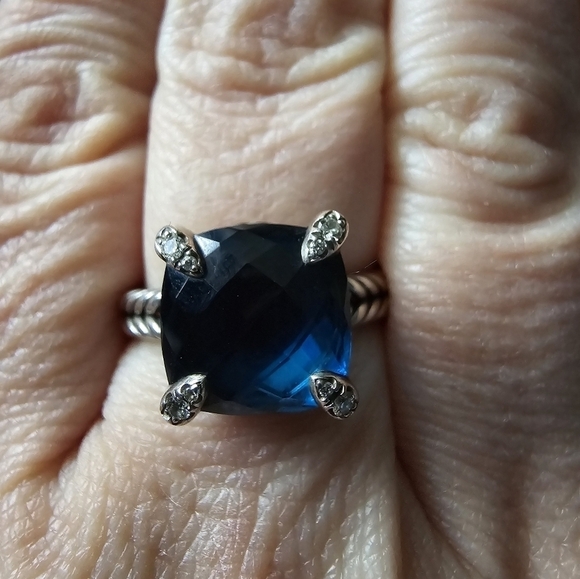 David Yurman Jewelry - David Yurman 11mm Chatelaine Hampton Blue Ring